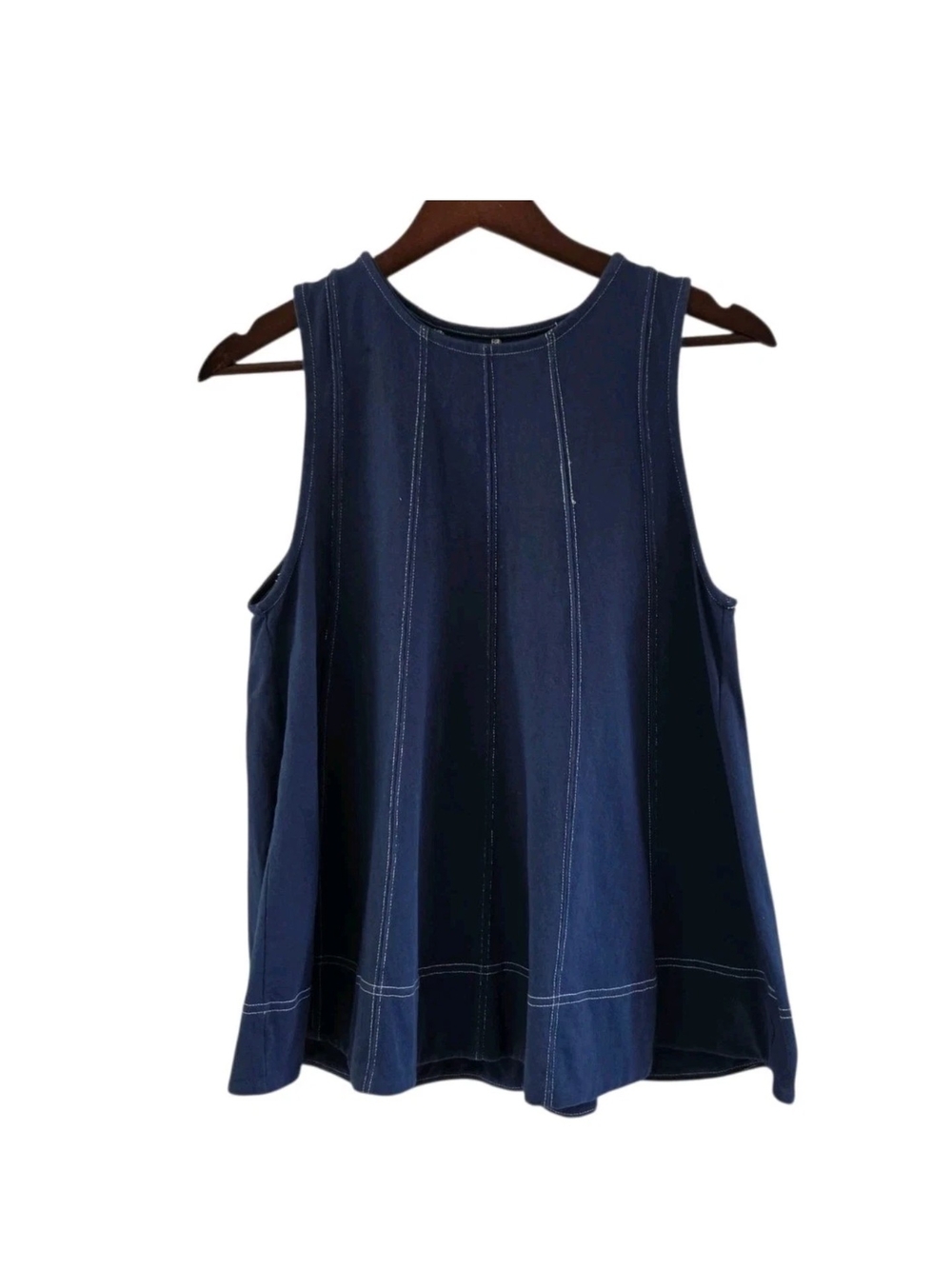 Free People Beach Blue Strada Swing Top Denim Womens Size XS